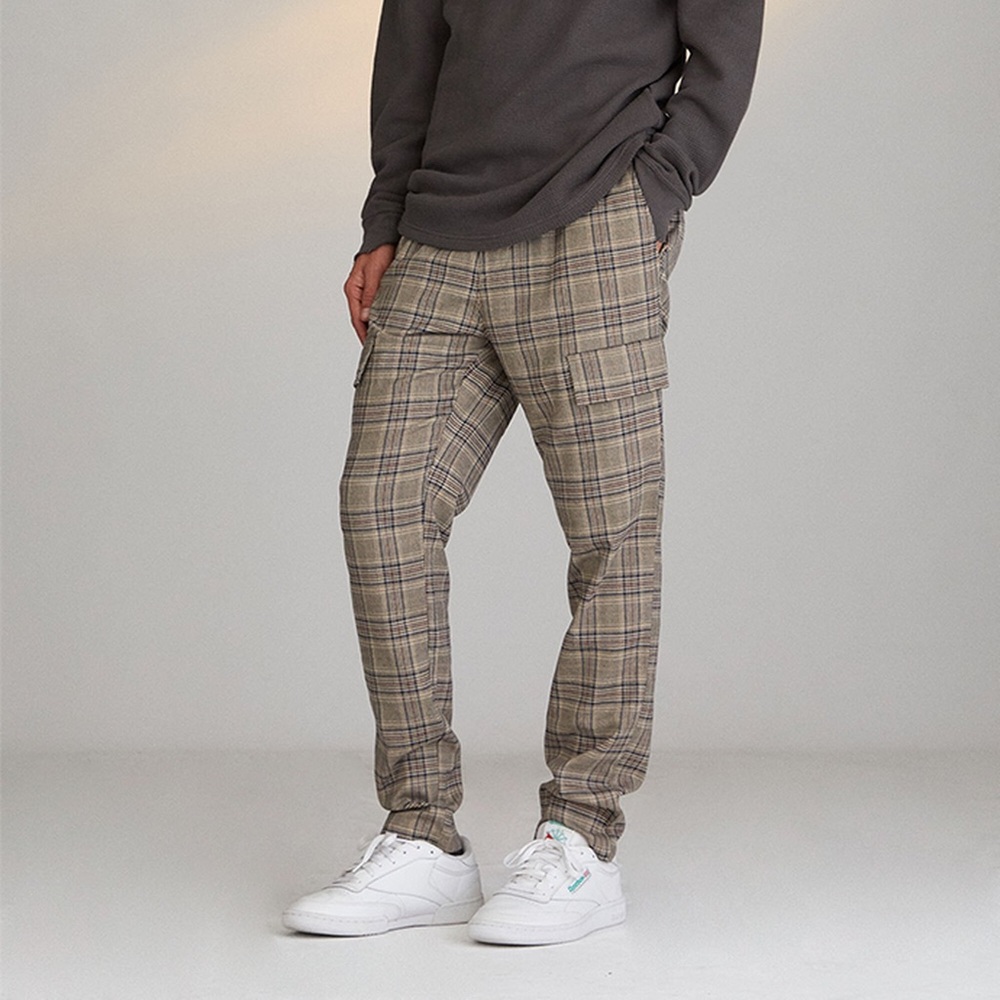 Pacsun Brown Slim Plaid Pants